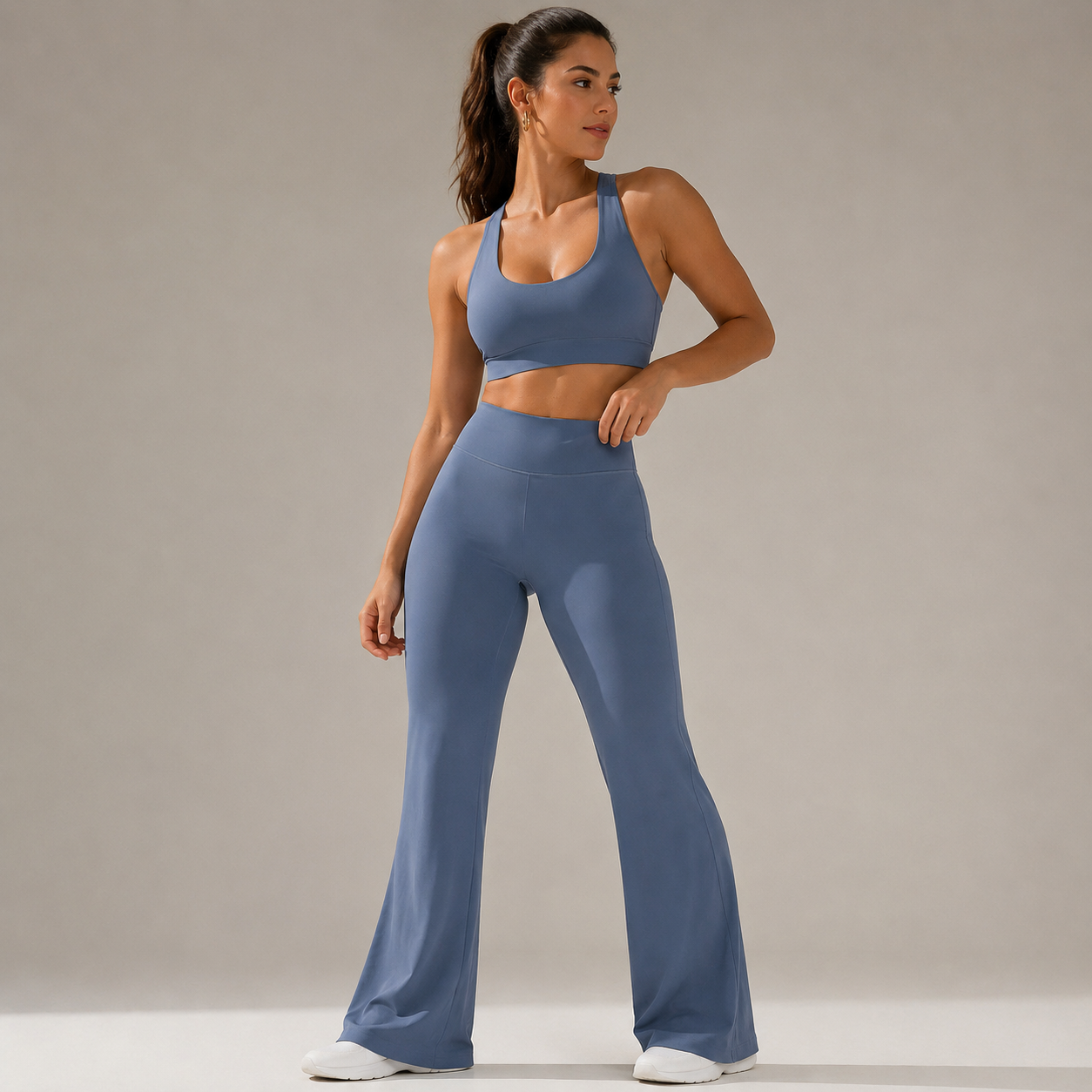 High-Waist Flare Yoga Pants